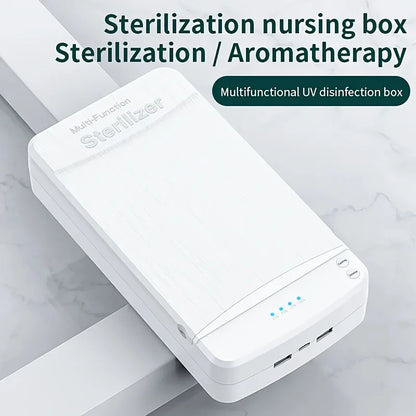 Portable USB Nail Tool Sterilizer with Blue Light – Ideal for Manicure, Tweezers, Scissors, Jewelry, Phones, Watches & Keys