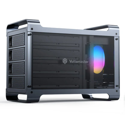【OW Ship】Yottamaster 5Bay Hard Drive Enclosure USB C 5Gbps Type B SATA External Hard Drive Storage Case for 2.5" 3.5" HDD SSD