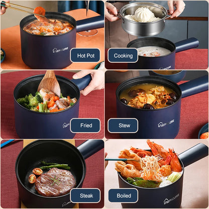 Multifunction Cooker Household Single/Double Layer Hot Pot Electric Rice Cooker Student Dormitory Mini Non-stick Pan Pots EU/US