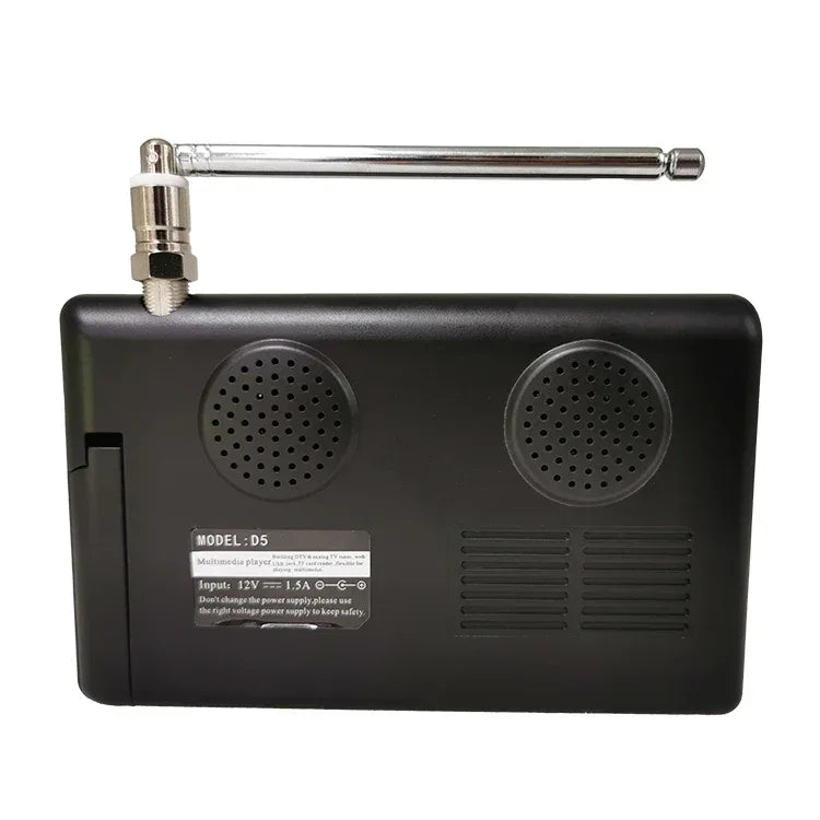 Small TV 5 Inch Portable LED Television Support DVB-T DVB-T2 ATSC ISDB Rechargeable Digital TV