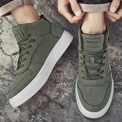 Brand Men's Vulcanzed Shoes Platform High Top Man Sneakers Lightweight Male Running Shoes Breathable Comfort Casual Sport Shoes
