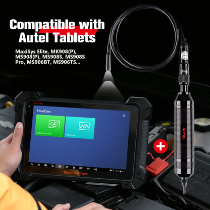 AUTEL MaxiVideo MV108S Digital Automotive Inspection Camera 8.5mm Ultra-Slim Borescope Snake Camera + LED Light