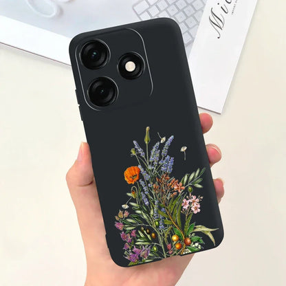 For Tecno Spark 20 Case Spark 20C BG7n Prety Girls Butterfly Painted Phone Case For Tecno Spark 20 Pro Spark20 C Soft TPU Fundas