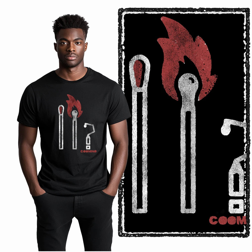 Coolmind U4 Streetwear Cool Print Exclusive Graphic T shirt fo men 100% Cotton Big Size vintage BLACK men's novelty tee shirt
