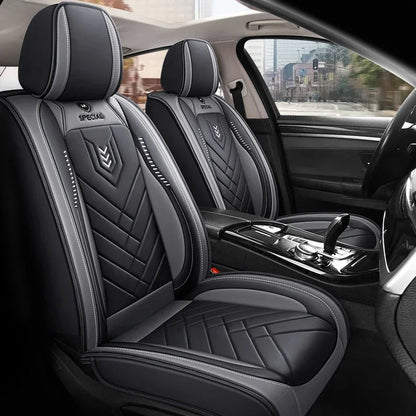 1pcs All inclusive seat cover full leather car seat cushion Driver's seat cover or passenger seat cover all season universal pad by PDG ibma