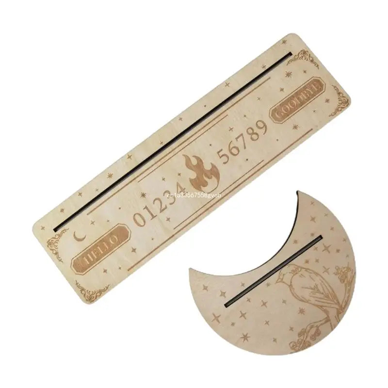Wooden Stand for Tarot Moon Shape Rectangle Card Set Altar Stand Wood Display Witch Divination Tools Game Accessories Wholesale