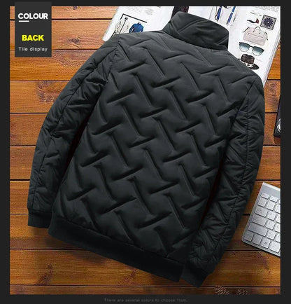 Men Bomber Jacket Casual Autumn Winter Jacket Thicken Men Fashion Clothing 2022 Streetwear Cotton Padded Jacket Slim Fit Coat