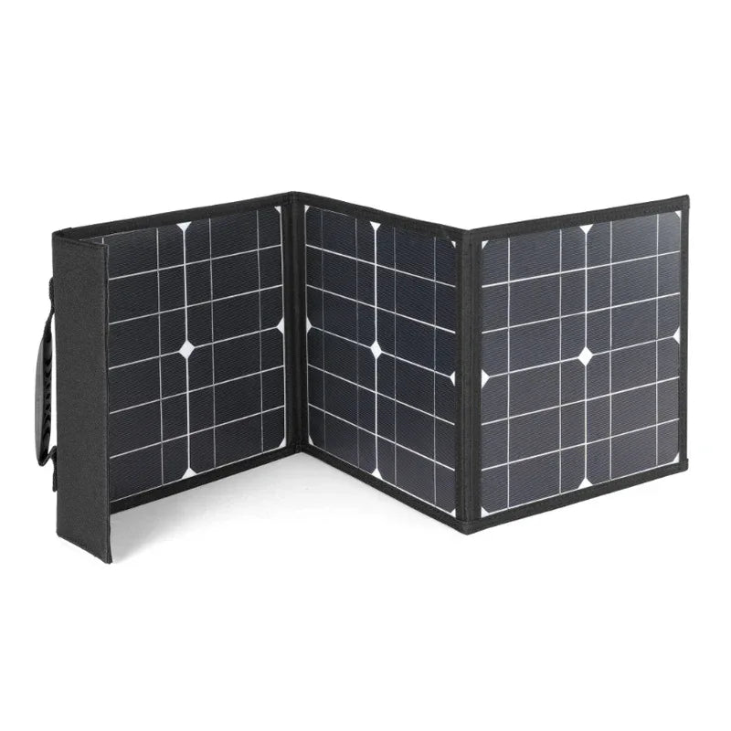100W Foldable Solar Panel DC+USB Fast Charging 18V Portable Folding Bag Power Bank for Mobile Phone Camping Outdoor Emergency