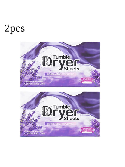 Dryer Sheets Bulk Natural Fabric Softener Sheets Plant Lavender Laundry Softener Naturally Removes Static Cling Drying Machine