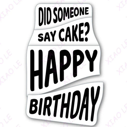 Birthday Bash Icing on the Cake Metal Cutting Dies And Stamps DIY Scrapbooking Card Stencil Paper Cards Handmade Album Stamps