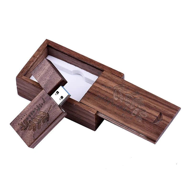 JASTER Wooden USB Flash Drive Red Wood Pendrive 64GB 16GB 32GB 4GB 8GB Creativo U Disk Memory Stick Wedding Gift Custom Logo