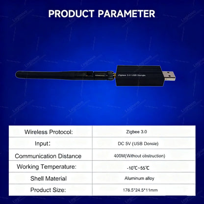 Zigbee 3.0 USB Dongle Universal Wireless Zigbee Gateway Hub With Antenna Support Home Assistant Zigbee 2MQTT ,OpenHAB
