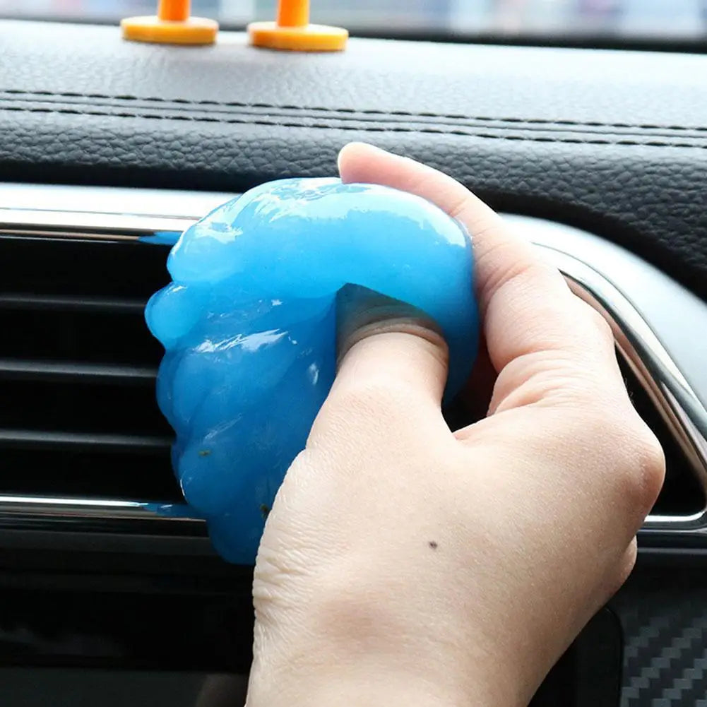 Car Dust Cleaning Gel - Soft Rubber Cleaning Mud for Air Vent Outlet, Dashboard, Door Window Gaps & Keyboard