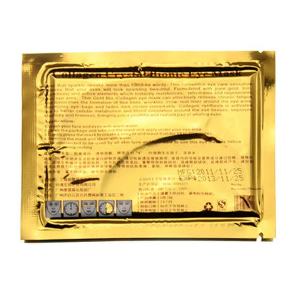 Gold Moisturizing Crystal Collagen Eye Mask Anti-Wrinkle Anti Aging Fade Dark Circles Skin Care Patch Dilute Fine Lines Mask