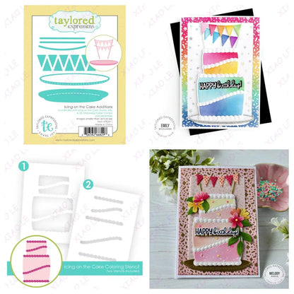 Birthday Bash Icing on the Cake Metal Cutting Dies And Stamps DIY Scrapbooking Card Stencil Paper Cards Handmade Album Stamps