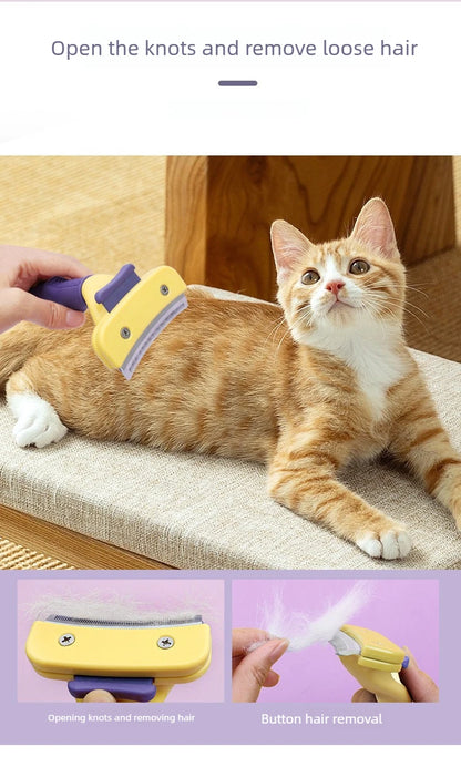 Pet Brush, Grooming Tool, Deshedding Comb, Teddy and Golden Retriever Hair Removal Brush, Pet Cleaning Supplies, Dog Brush