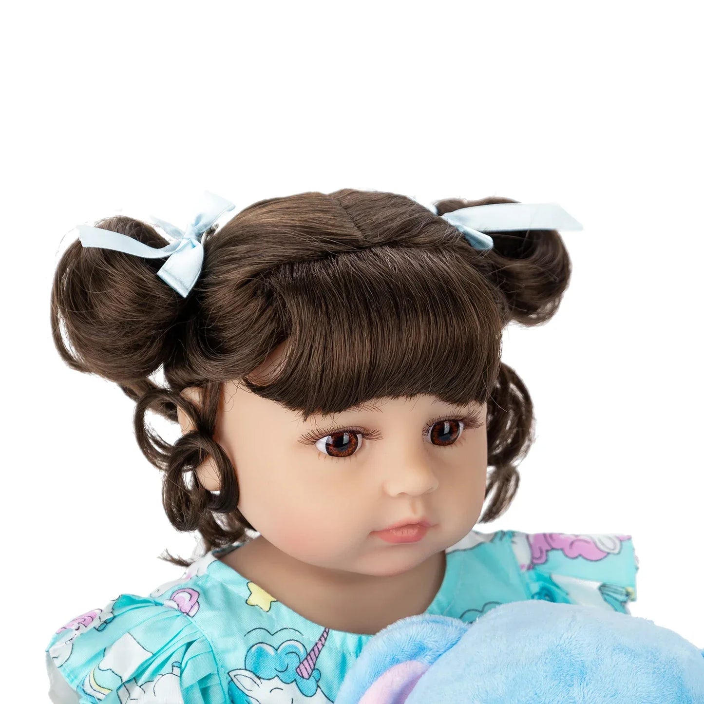 Baby Reborn Girl Elephant Doll 48cm Silicone Body Can Take Bath Gift For Children