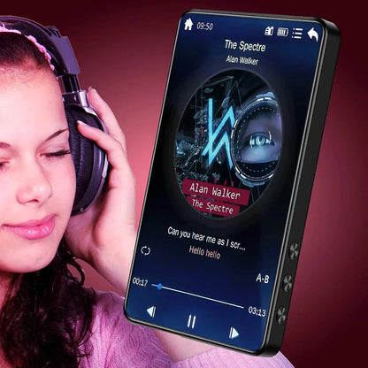 4 Inch Full Touch Screen MP3 Player Bluetooth 5.2 Walkman MP4 16GB Built-in Speaker Music Player with FM Radio Recorder E-Book