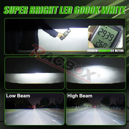 H4 H7 Bi LED Projector Lens 2.5 Inch LED Lights for H4 H7 9005 HB3 9006 HB4 Car Headlight Bulb Hi/Low Beam Retrofit Car Styling