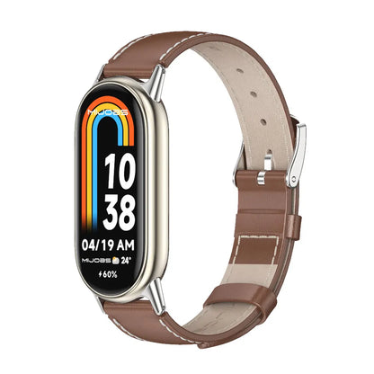 Strap for Xiaomi Mi Band 10 9 8 Bracelet Fashion Leather Replacement Wristband Miband 8 NFC Correa Mi Smart Band 8 9 Wrist Strap