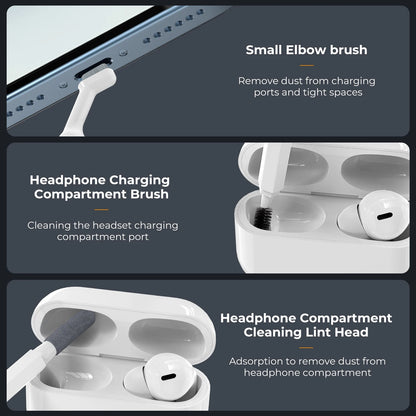 K&F Concept 20in1 iPhone AirPods Multifunction Cleaning Kits Brush Cleaning for Labtop Mobile Screen Keyboard Camera Lens