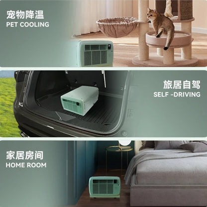 650W Powerful Cooling Portable Air Conditioner Compact Mobile AC for Outdoor Camping Tent Travel