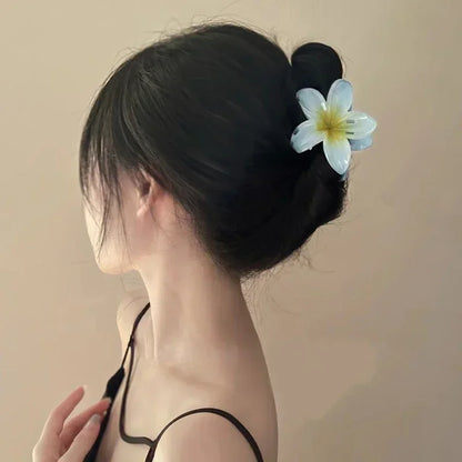 New Flower Shape Hair Claw Clips for Women Girls Barrette Crab Claw Clip Ponytail Hairpins Bath Beach Headwear Hair Accessories
