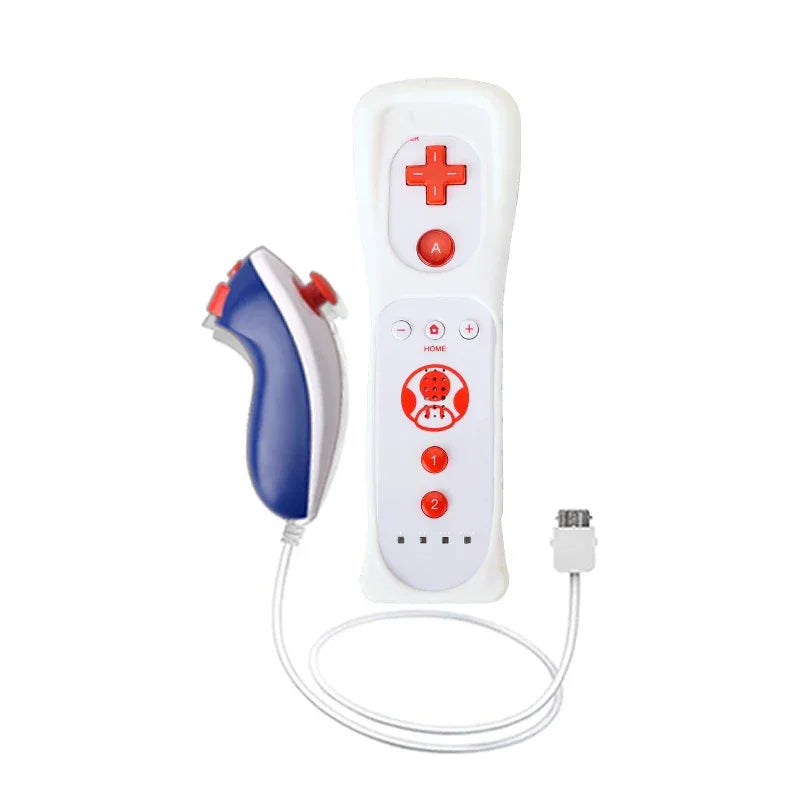 a Whole Set Remote Controller with Nunchuck Controller for  Wii Games Control for Wii Console Wireless Gamepad with Motion Plus