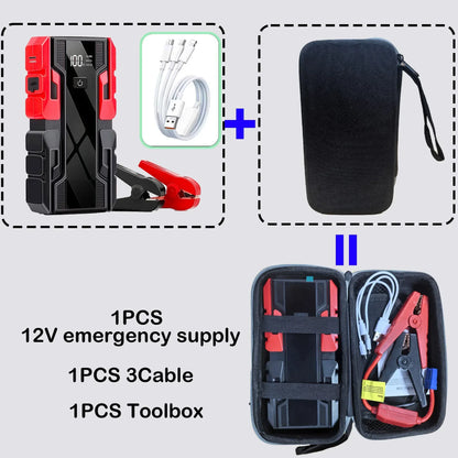 New 12V 99800mAh 3000A Car Jump Starter Car Battery Starters Portable Power Bank 12V Starting Device Booster  Petrol Diesel Car