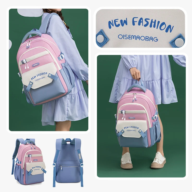 Schoolbags for Primary School Girls 1 to 3 Grade Junior High School Students High-Looking Large Capacity Backpacks