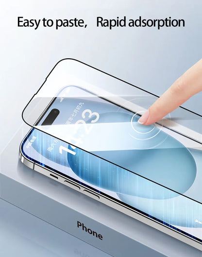 4Pcs Full Cover Tempered Glass For iPhone 16 11 12 13 14 15 Pro Max Anti-Burst Screen Protector For iPhone 7 8 XR XS Max Glass