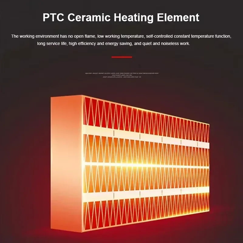 Remote Heater 500W Heater Portable Electric Heater Plug-in Wall Mounted Room Heater Home Appliance Heating Stove Mini Radiator