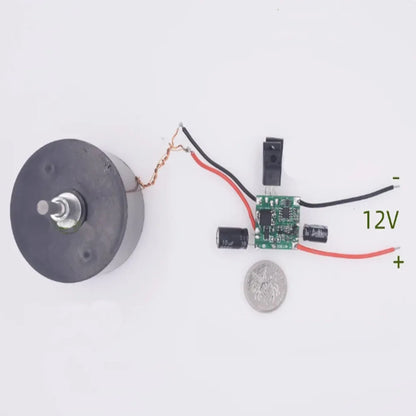 Taidacent 4W Micro-Power 12V Toy Music Tesla Coil Generator Kit Arc Pulse Booster Coil High Voltage Air Discharge Boost Module