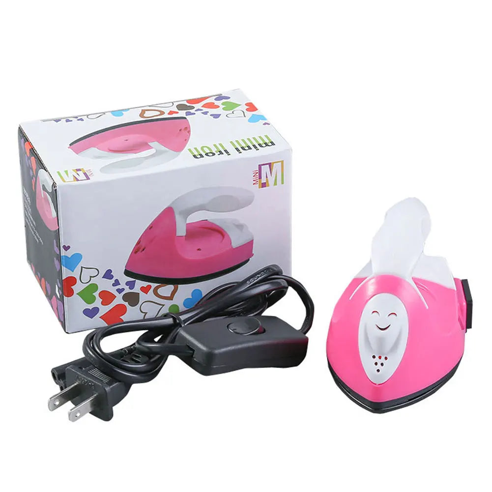 Mini DIY Children Electric Iron Collage Beans Hot Diamonds Heat Transfer Printing 60-300W Heat Press Machine US/UK/EU Plug