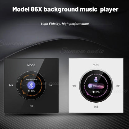 86 New item hifi professional smart wall mount stereo Background Music System speaker sets bluetooth mini in wall amplifier