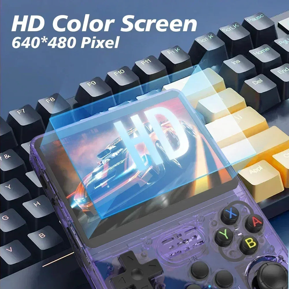 128GB/64GB R36S Retro Handheld Video Game Console Linux System 3.5 Inch IPS Screen Portable Pocket Video Player Games Boy Gift