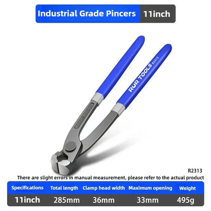 RUR Tower Pincers Non-slip Grips Pliers Flat Mouth Cattle Horse Hoof Nippers Snips Puller Hand Tools Pulling Nails Cutting Wires