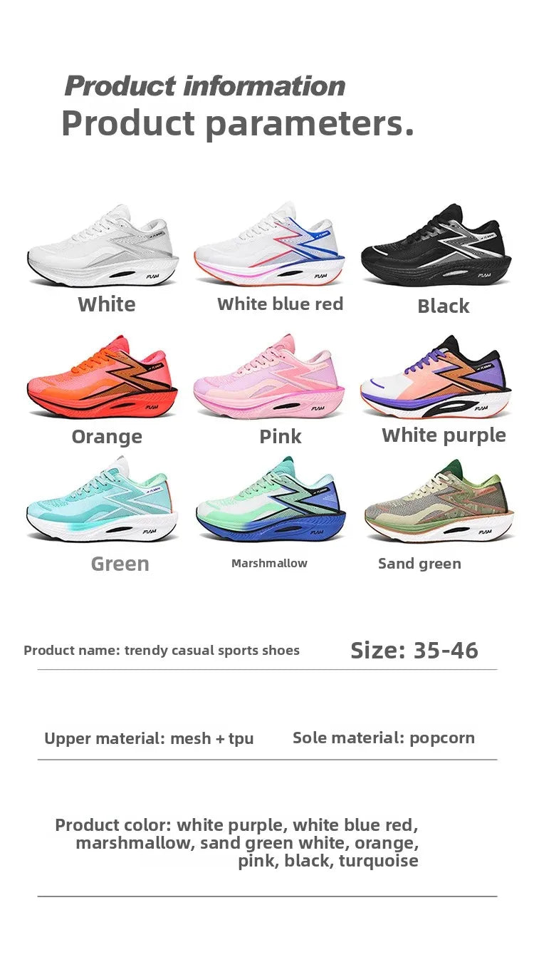 Casual Running Shoes Breathable Mesh Upgraded Version Unisex Marathon Sports Sneakers Trendy All Seasons Lightweight