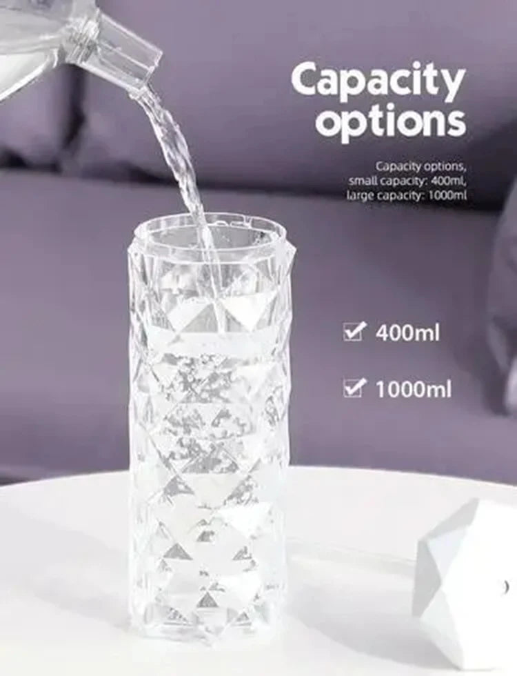 400ml Colorful USB Crystal Humidifier with Aromatherapy and Air Purification for Bedroom and Desktop