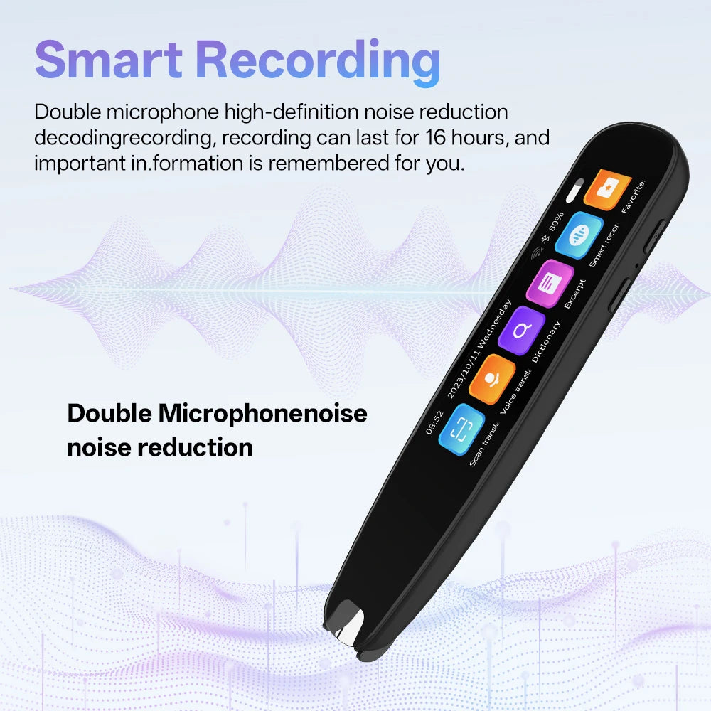 MSAI S6-AI Free AI Scan Translator Pen 12 Languages Scan to Text 134 Online Voice Translation Vocabulary Library for Student