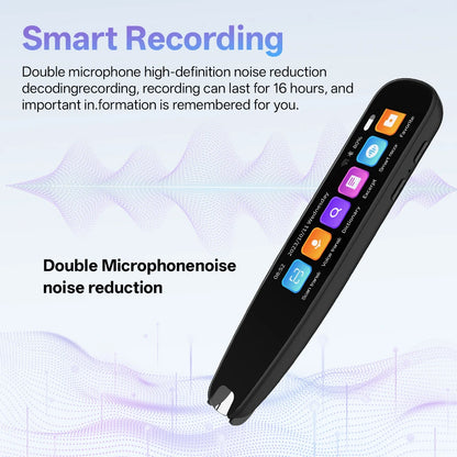 MSAI S6-AI Free AI Scan Translator Pen 12 Languages Scan to Text 134 Online Voice Translation Vocabulary Library for Student