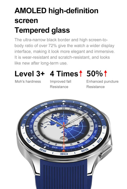 DT Watch X 4G Memory For OPPO Smart Watch Music Video Bluetooth Call IP68 Waterproof AMOLED Smartwatch For TWS Earphones 2026New