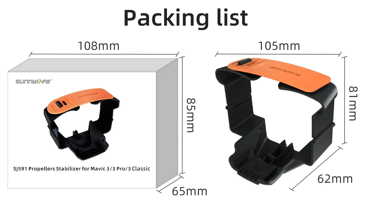 Sunnylife Propeller Holder For DJI Mavic 3/3 Pro/3 Classic Propeller Stabilizer Bracket Protective Belt Fixing Mount Drone Parts