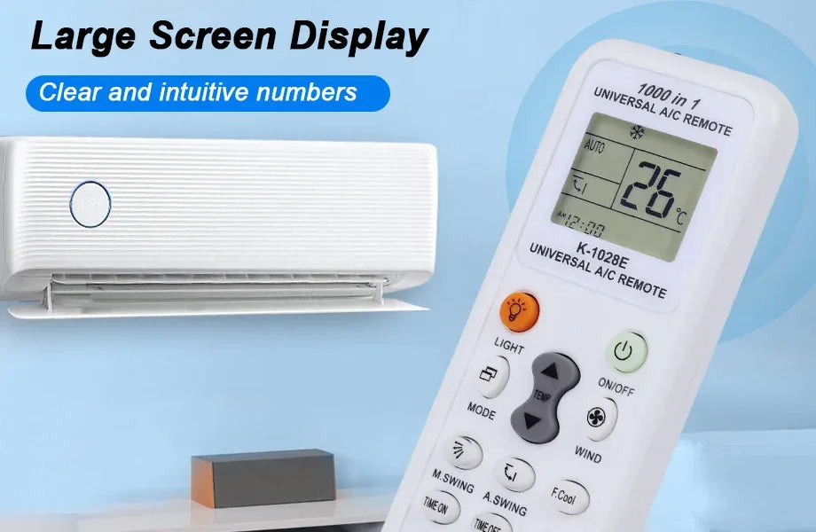 Universal Remote Control K 1028E A/C Digital LCD For Air Conditioner for L Panasonic Sharp Samsung Fujitsu Gree Guangda Haier
