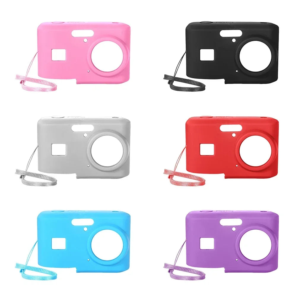 For KODAK PIXPRO FZ45 Soft Silicone Protective Case with Lanyard Slim Fit Camera Bag Camera Sleeve Camera Accessories