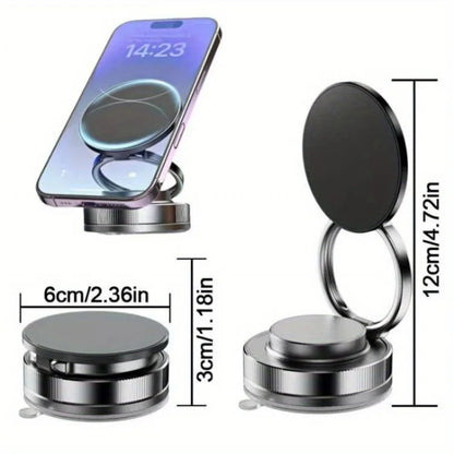 Magnetic Car Phone Holder 360° Rotatable Strong Magnet Stand Portable Mount Universal Suction Cup Phone Mount for MagSafe