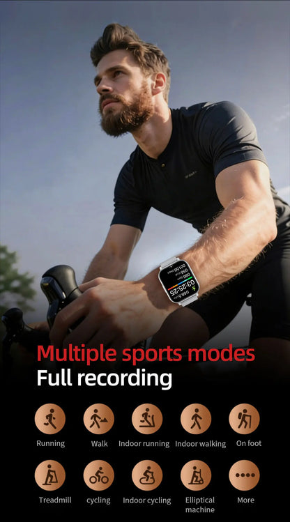 LIGE 2026 New Health Monitor 1.83" HD Screen Fitness SmartWatch Call Reminder Bluetooth Call Waterproof Smart watch Men Women