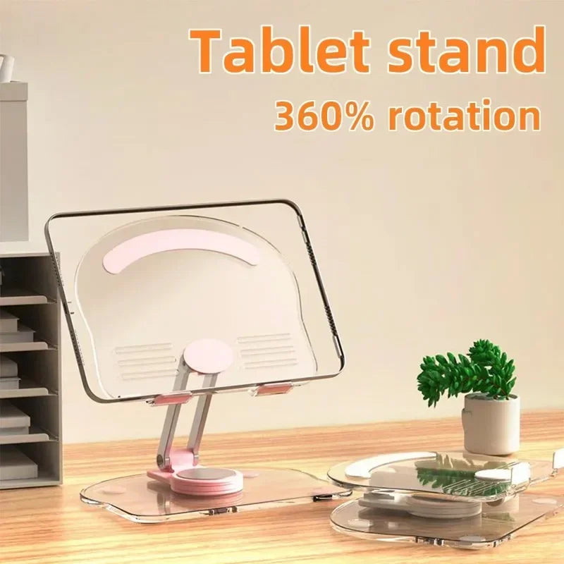Foldable Tablet Support Office Desk Cell Phone Stand Telephone Versatile Grey Mobile Bracket