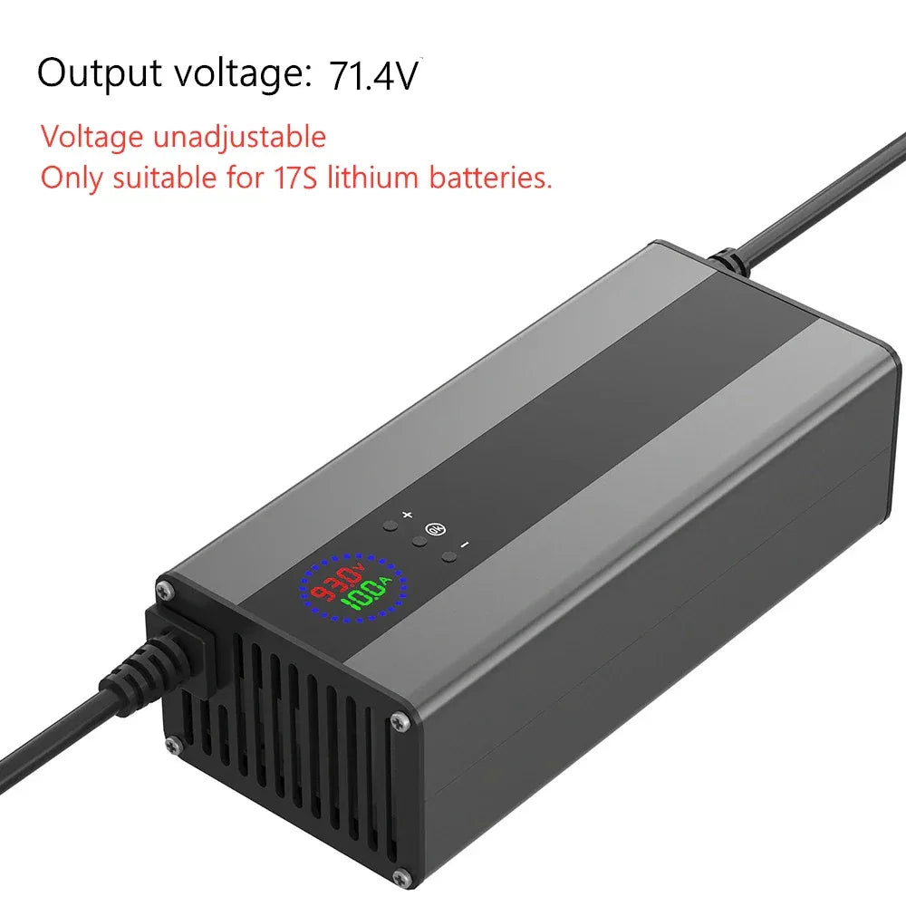10A 15A 24V 48V 58.4V 72V 60V 67.2V 84V Li-ion Lifepo4 Lithium Battery Charger Curren Adjustable 13S Charge 8S 16S 20S 24S parts