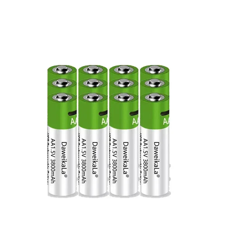 New 1.5V AAA grade lithium-ion battery with 3000mAh capacit USB rechargeable battery suitable forRomote Control LED toy keyboard
